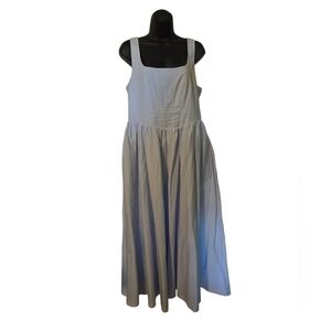 Elegant Blue Sleeveless Dress